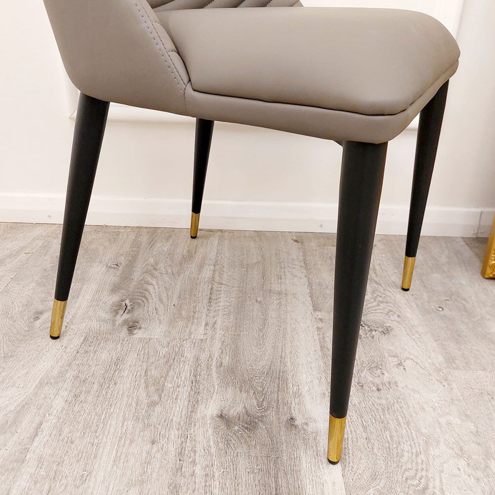 Alba Leather Dining Chair Furnish 365 Limited