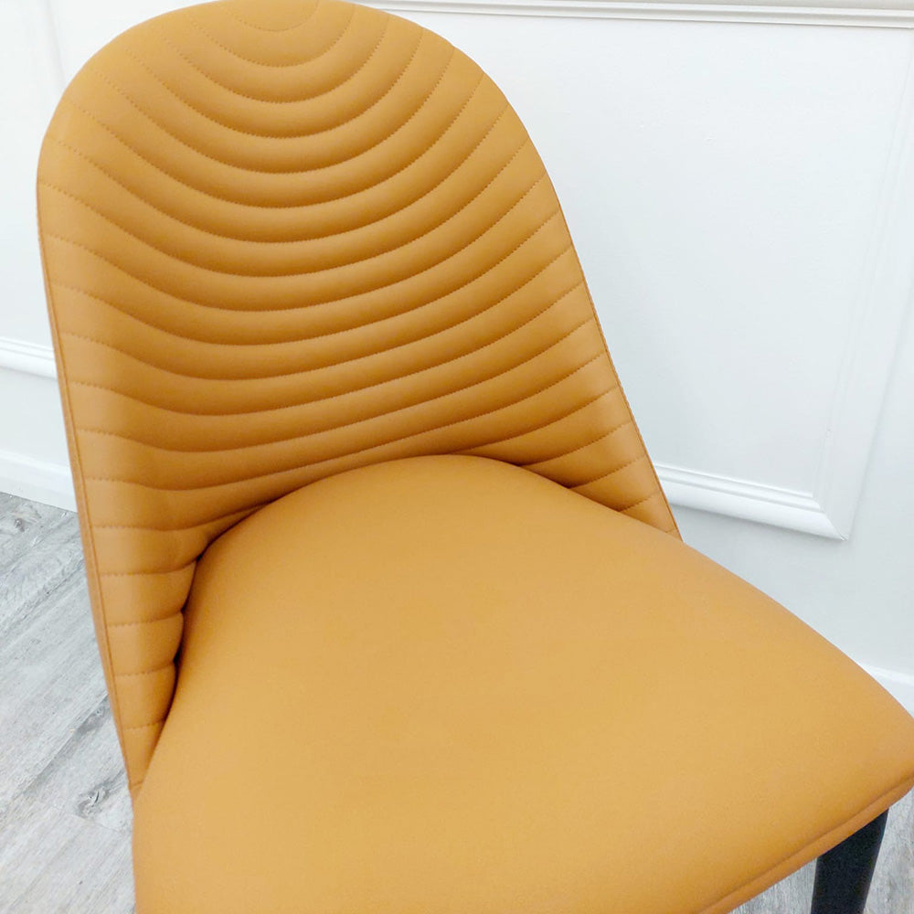 Alba Leather Dining Chair Furnish 365 Limited