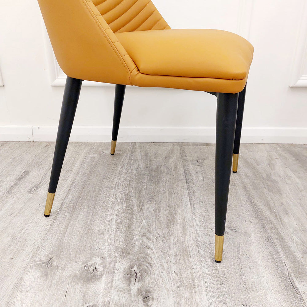 Alba Leather Dining Chair Furnish 365 Limited