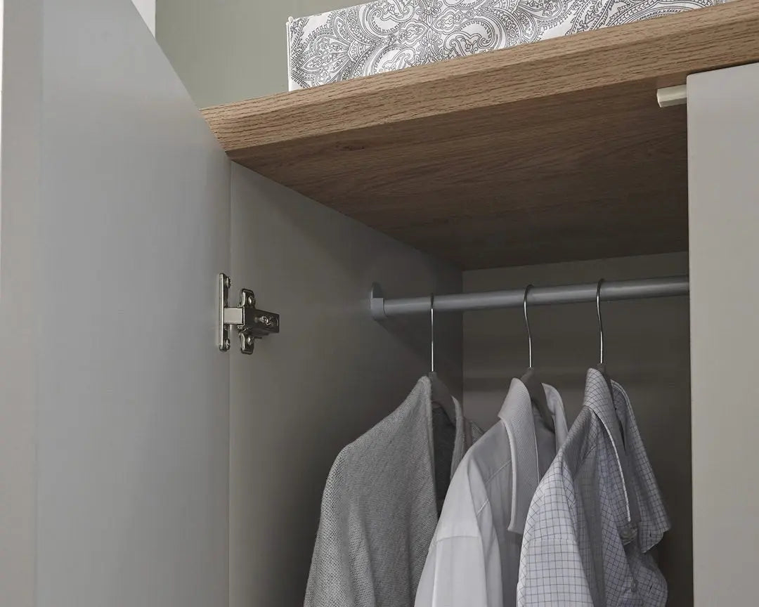 Kendal 2 Door 1 Drawer Wardrobe - Grab Some Furniture