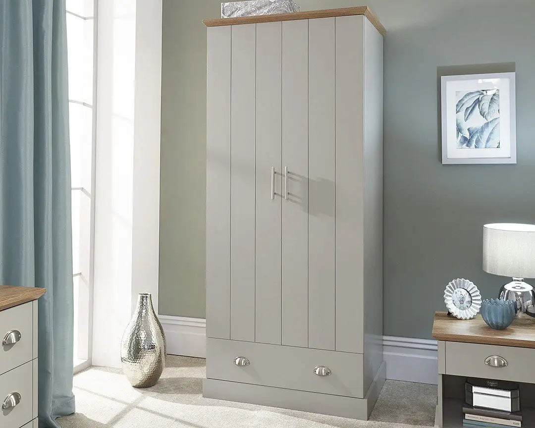 Kendal 2 Door 1 Drawer Wardrobe - Grab Some Furniture