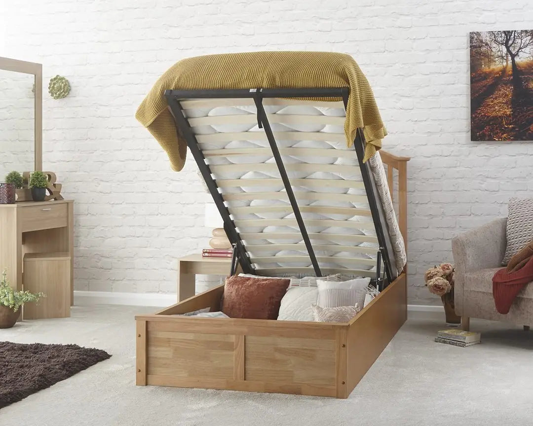Madrid Solid Wood Storage Bedstead My Store