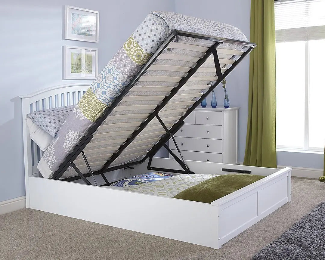 Madrid Solid Wood Storage Bedstead My Store