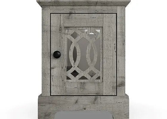 Amelie 1 Door Mirrored Bedside Table Pair - Grab Some Furniture