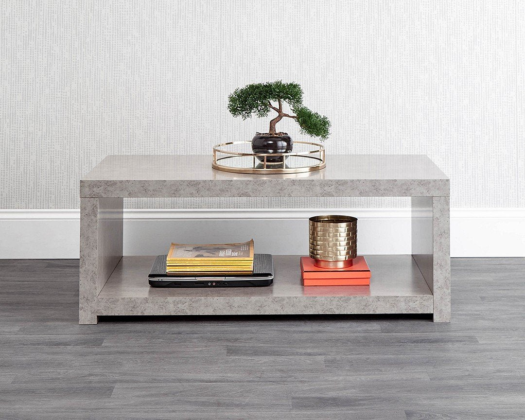 Bloc Coffee Table with Shelf - Grab Some Furniture