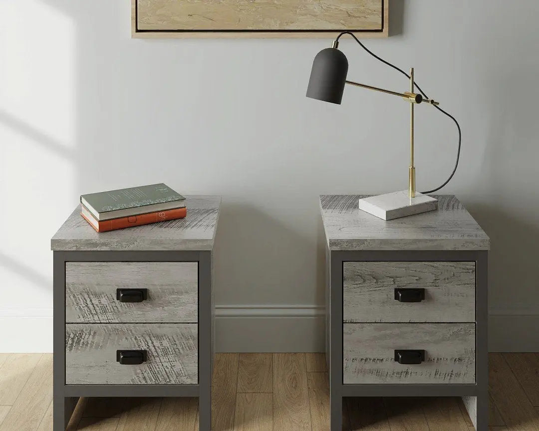 Boston Two-Drawer Nightstand Set - Grab Some Furniture