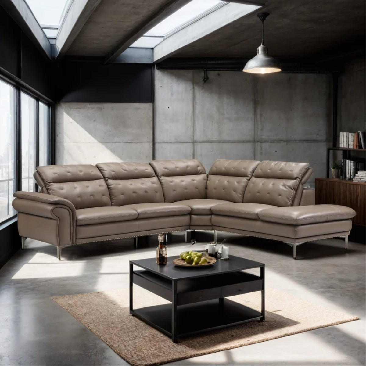 Vellura Corner Leather Sofa