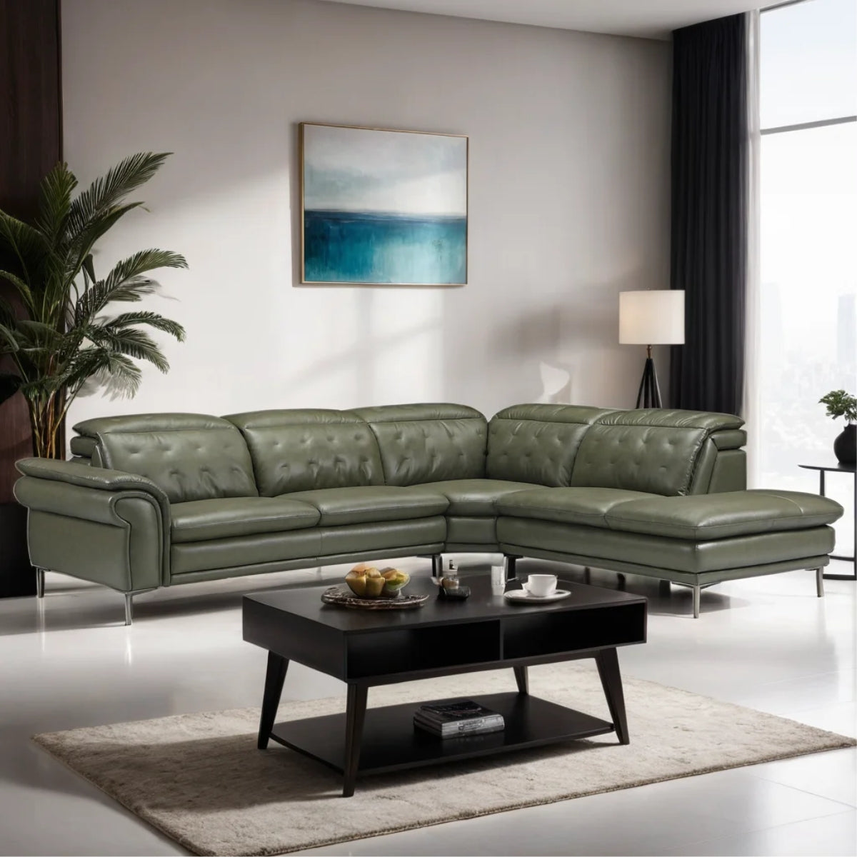 Vellura Corner Leather Sofa