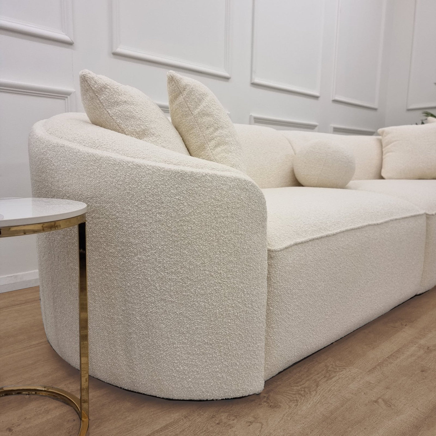 The Pebble Boucle Sofa Beige Grab Some Furniture