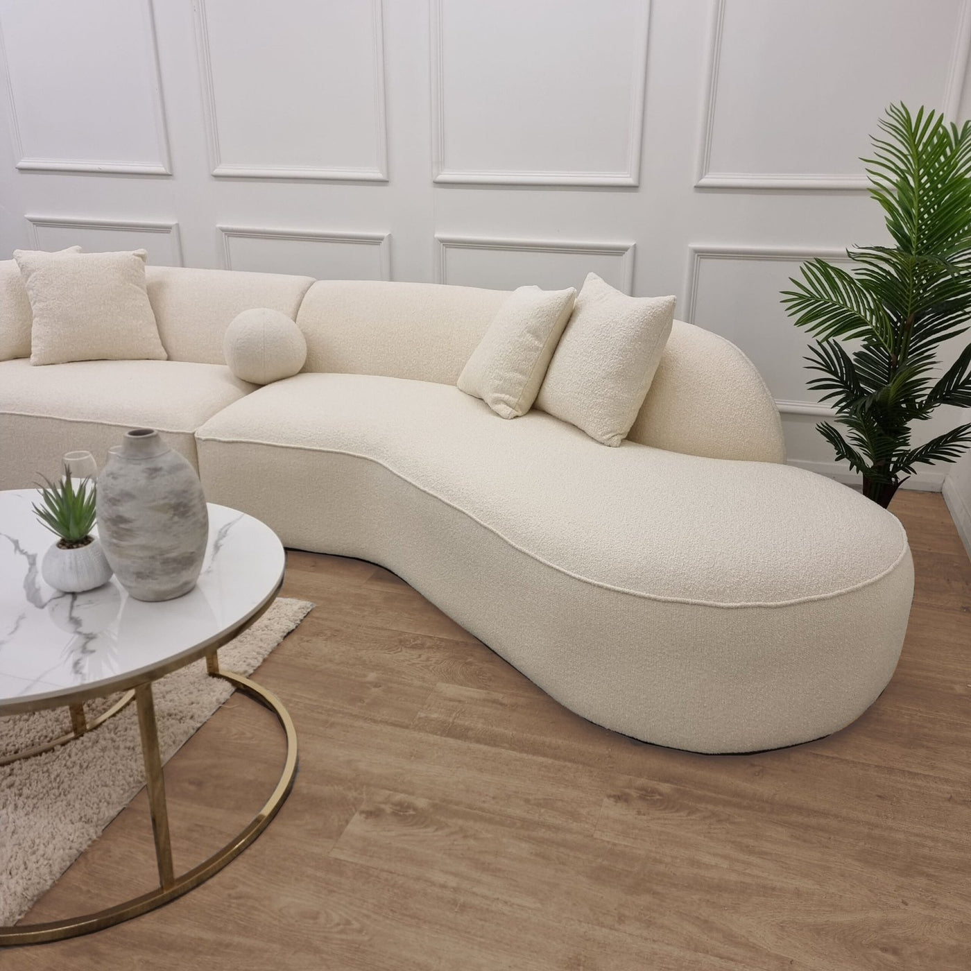 The Pebble Boucle Sofa Beige Grab Some Furniture