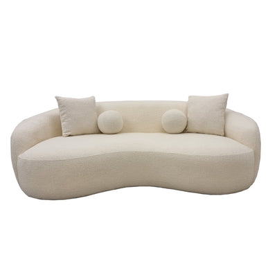 The Wave Boucle Sofa - Ivory Furnish 365 Limited