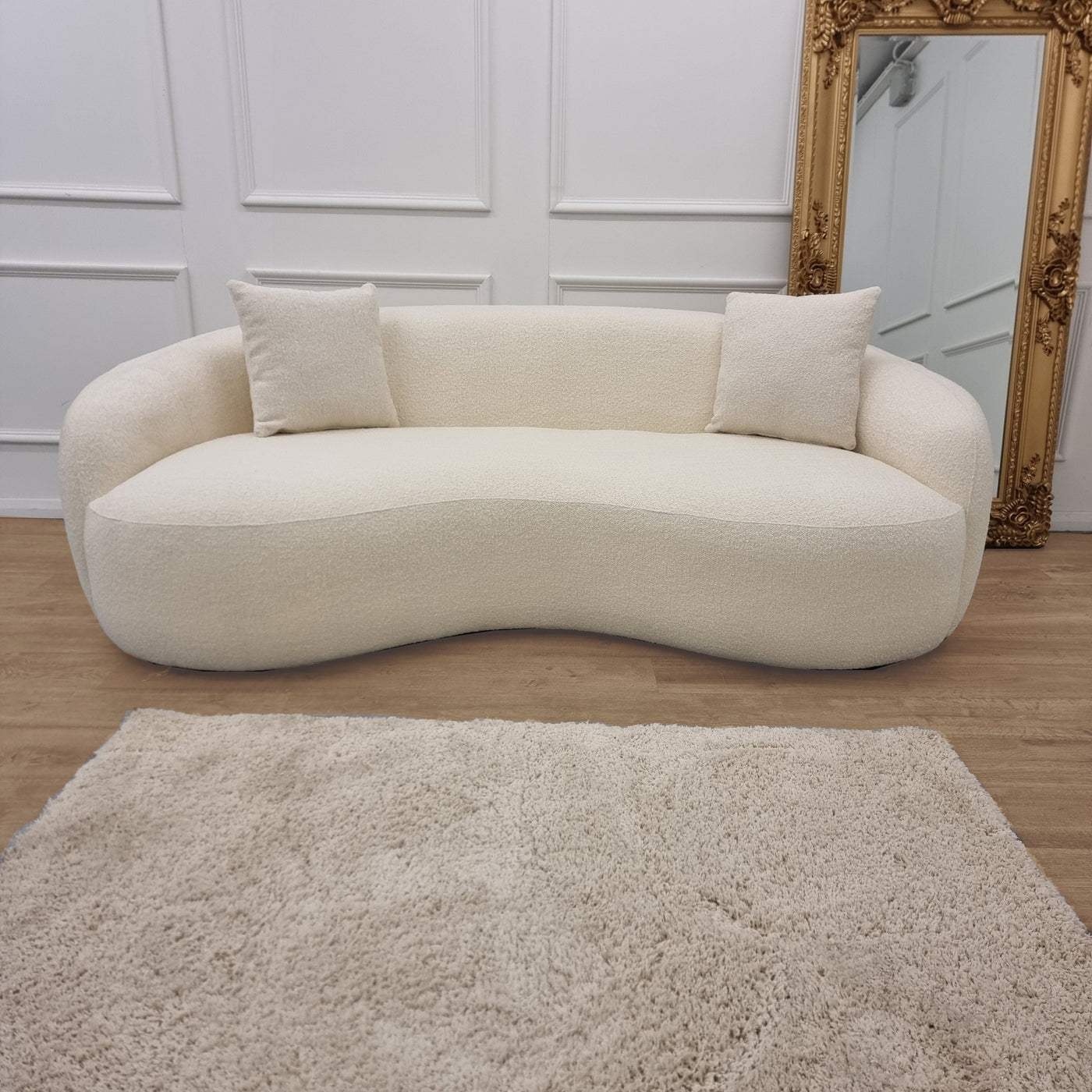 The Wave Boucle Sofa - Ivory Furnish 365 Limited