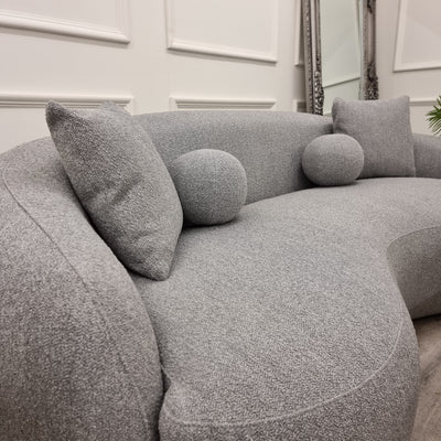 The Wave Boucle Sofa - Grey Furnish 365 Limited