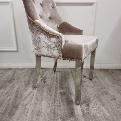 Bentley Chrome Dining Chair Furnish 365 Limited