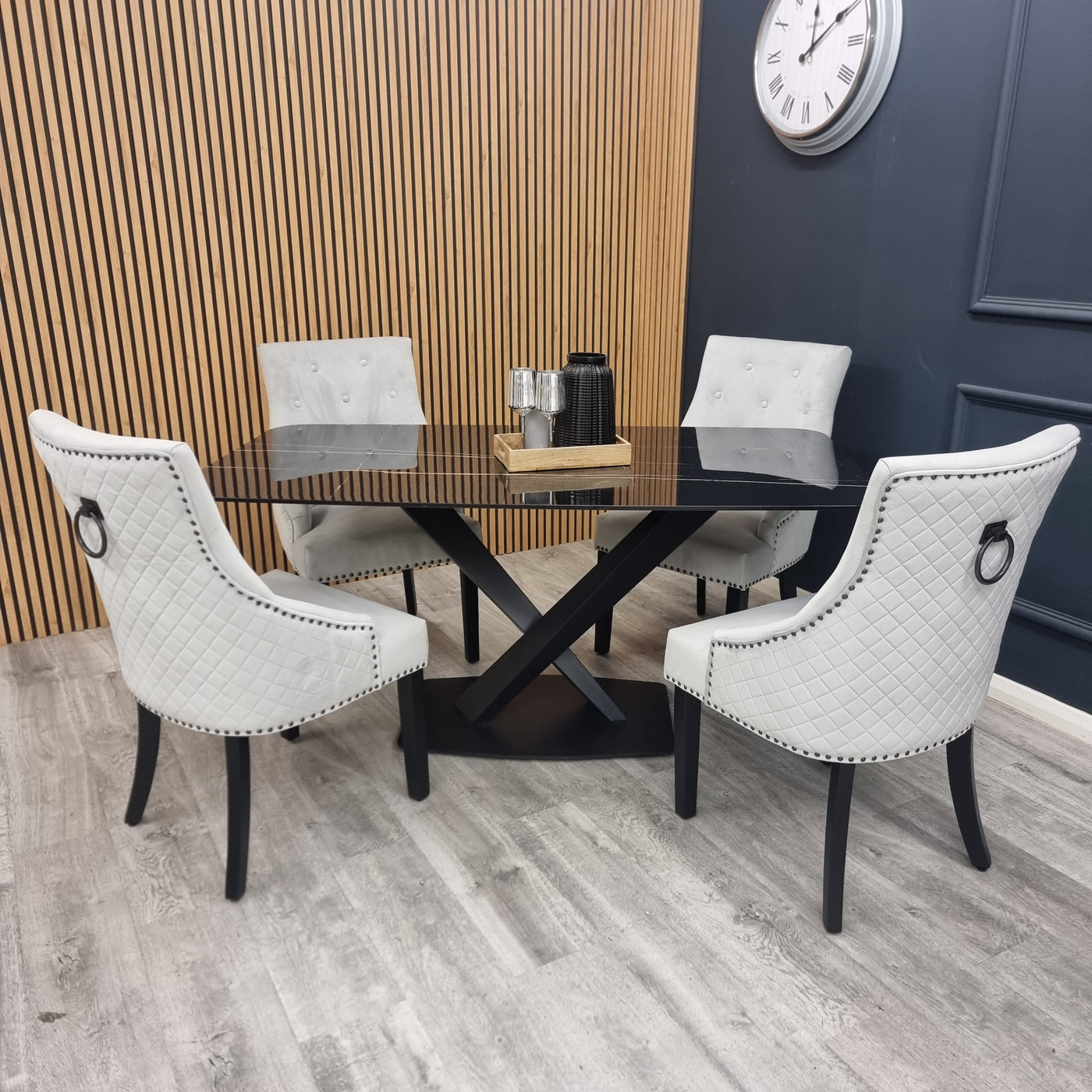 Bentley Black Leg Dining Chair Furnish 365 Limited