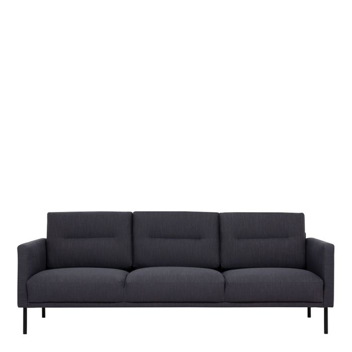 Larvik 3 Seater Sofa - Black Legs