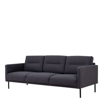 Larvik 3 Seater Sofa - Black Legs