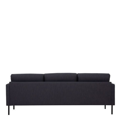 Larvik 3 Seater Sofa - Black Legs