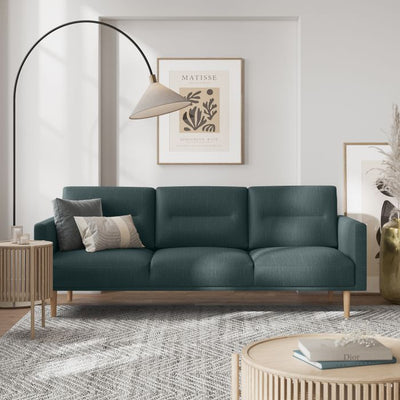 Larvik 3 Seater Sofa - Black Legs