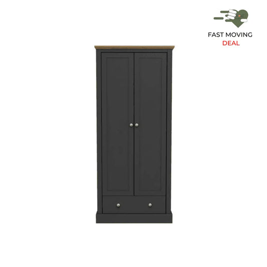 DEVON 2 DOOR WARDROBE - Grab Some Furniture