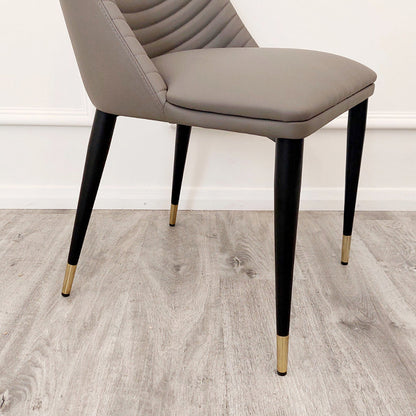 Alba Leather Dining Chair Furnish 365 Limited