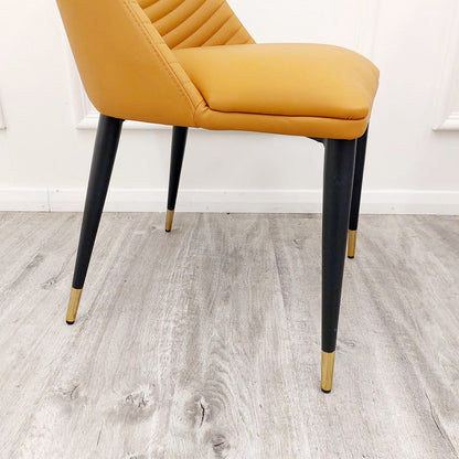 Alba Leather Dining Chair Furnish 365 Limited