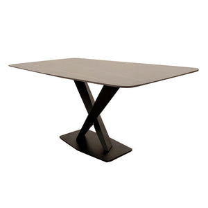 Apollo 1.6 Black Dining Table with Black Sintered Stone Furnish 365 Limited