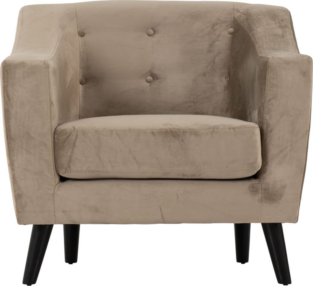 Ashley 1 Seater Sofa Velvet Fabric - Grab Some Furniture