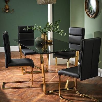 ANTIBES  DINING TABLE SET 4 CHAIRS - Grab Some Furniture