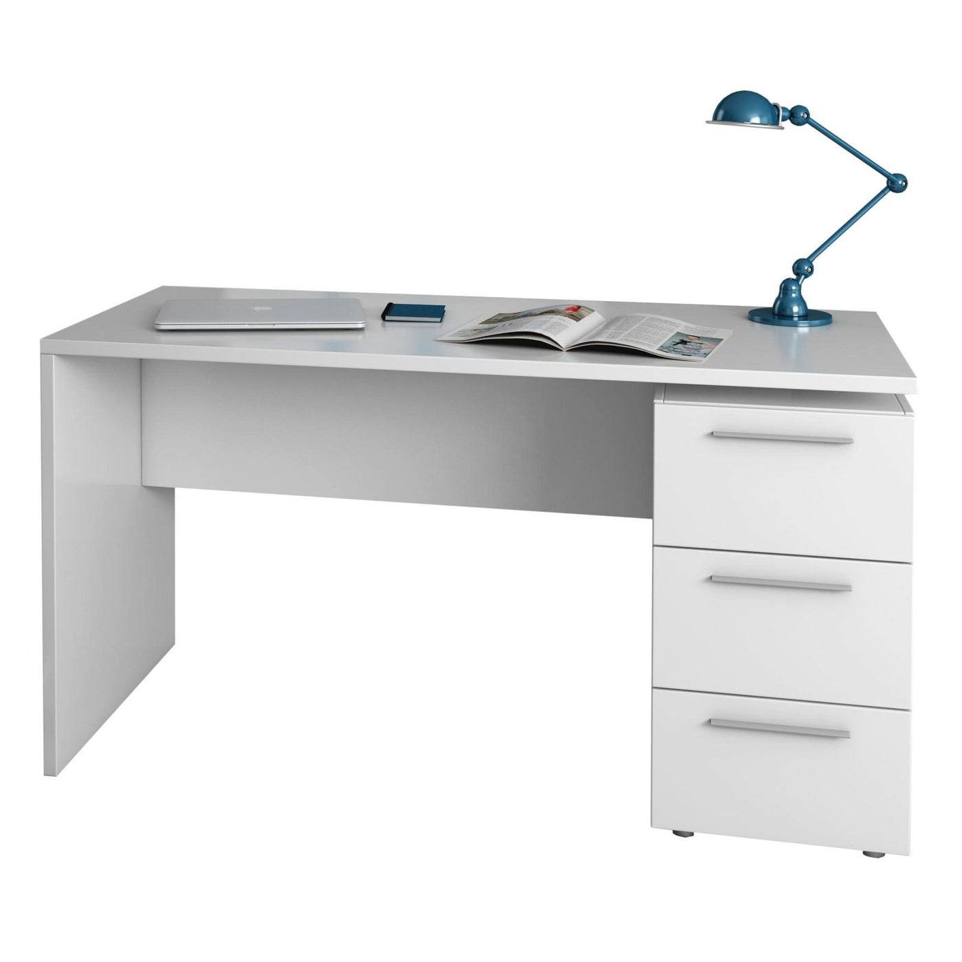 Arctic Desk (3 Drawer) - Grab Some Furniture