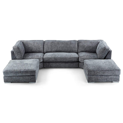 Ashby U Shaped Fabric Sofa - Grab Some Furniture