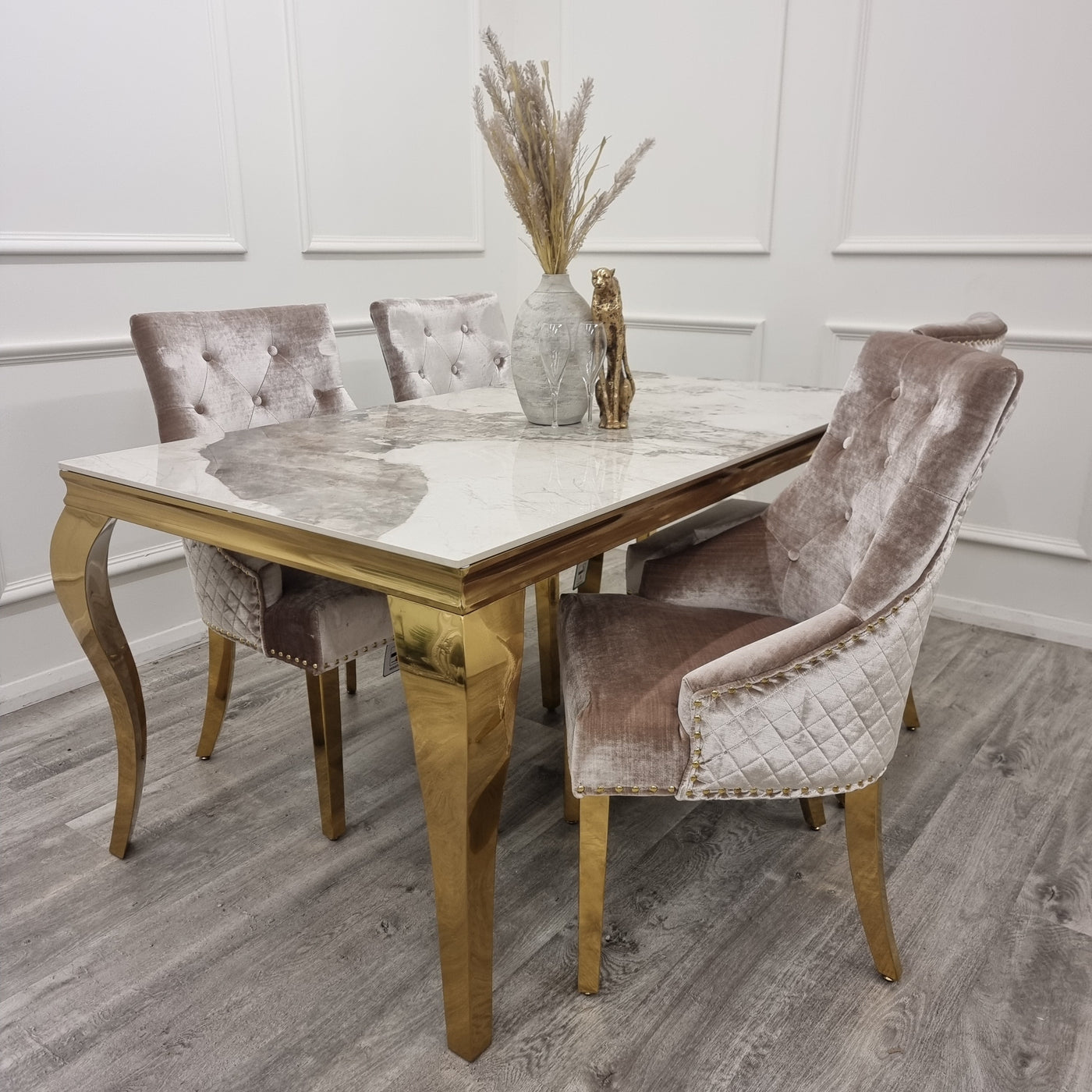 Bentley Gold Dining Chair Furnish 365 Limited