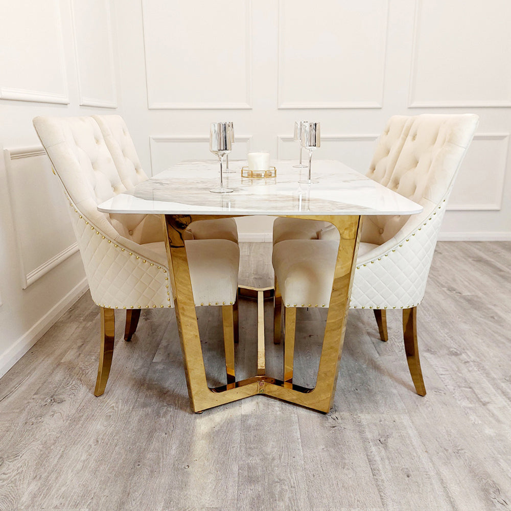 Bentley Gold Dining Chair Furnish 365 Limited