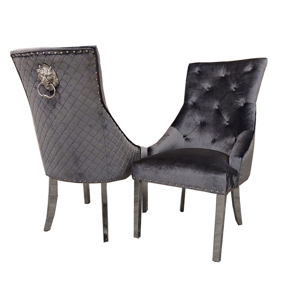 Bentley Chrome Dining Chair Furnish 365 Limited