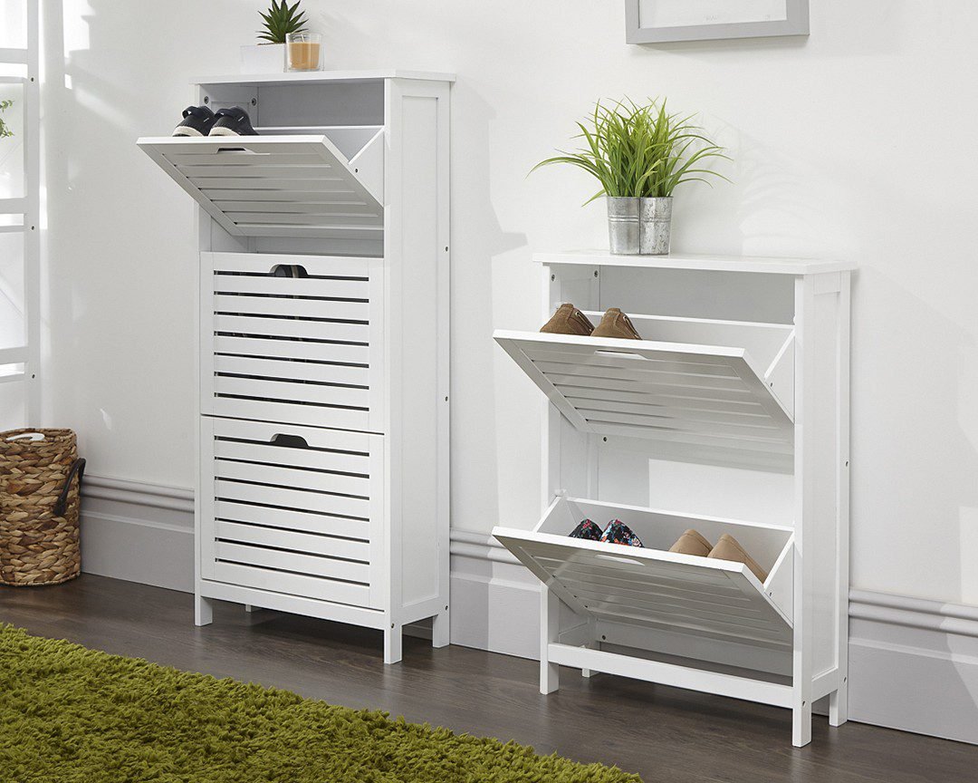 Bergen Three Tier Shoe Cabinet - Grab Some Furniture
