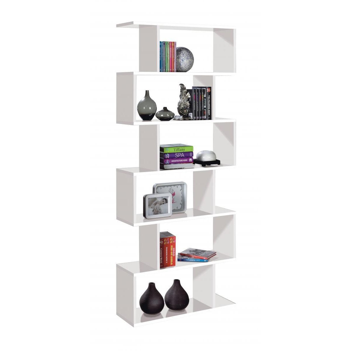 Arctic Bookcase Tall White - Grab Some Furniture