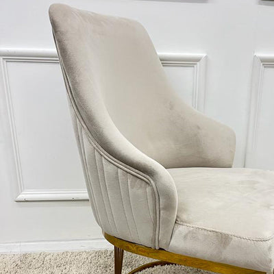 Chelmsford Velvet Dining Chair Furnish 365 Limited