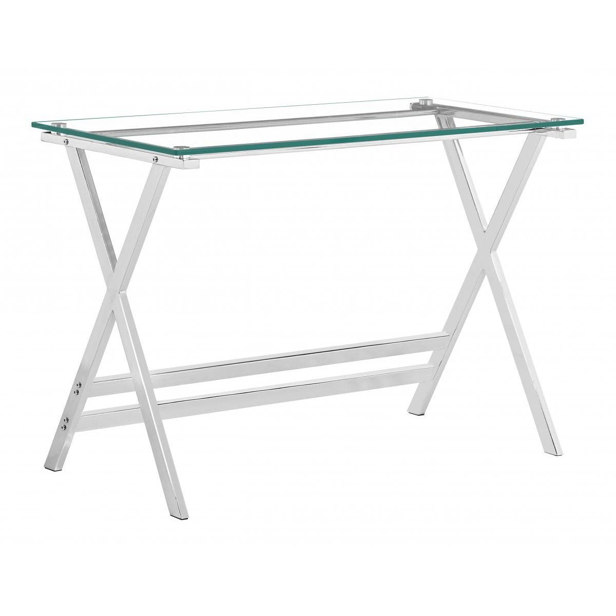 Cadet Console Table Glass with Metal legs - Grab Some Furniture