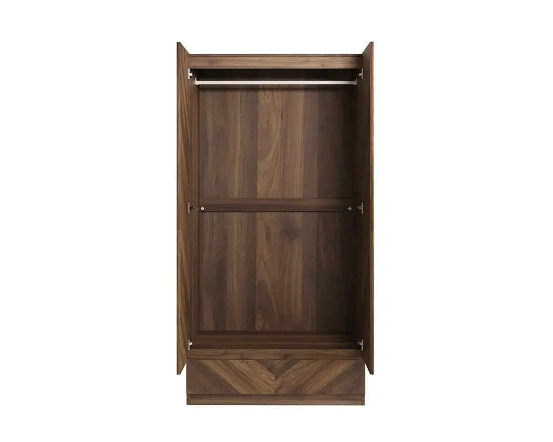 Catania 2 Door 1 Drawer Wardrobe - Grab Some Furniture