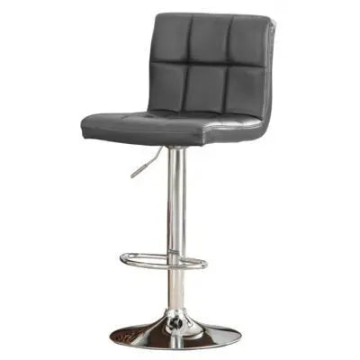 Cubik Bar Stool PU Chrome (2s) - Grab Some Furniture
