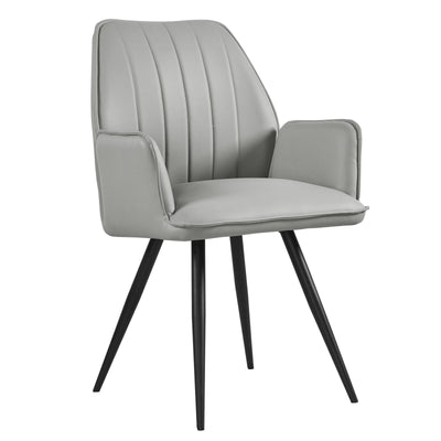 Light Grey PU, Dining Chair