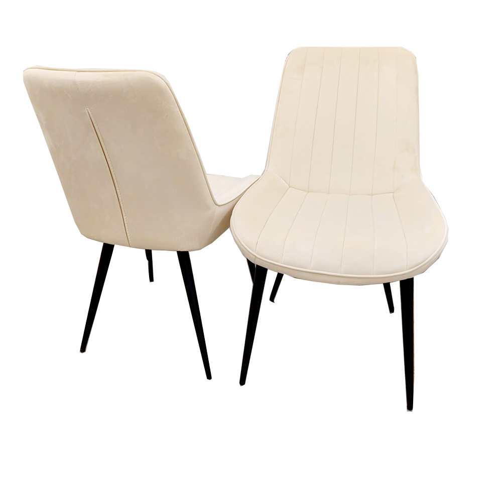 4 x Dido Dining Chairs in Cream Furnish 365 Limited