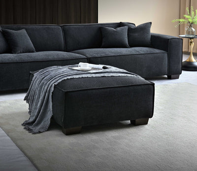 Aluxo Dakota 4 seater with Chaise in Midnight Boucle - Grab Some Furniture