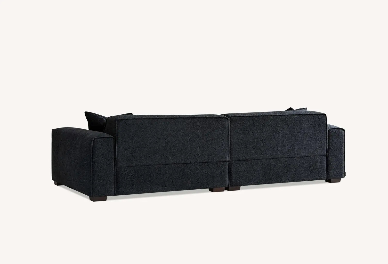 Aluxo Dakota 4 seater with Chaise in Midnight Boucle - Grab Some Furniture