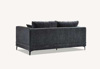 Aluxo Lenox Sofa Range in Steel Velvet - Grab Some Furniture