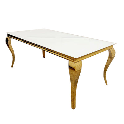 Louis Gold Dining Table Furnish 365 Limited