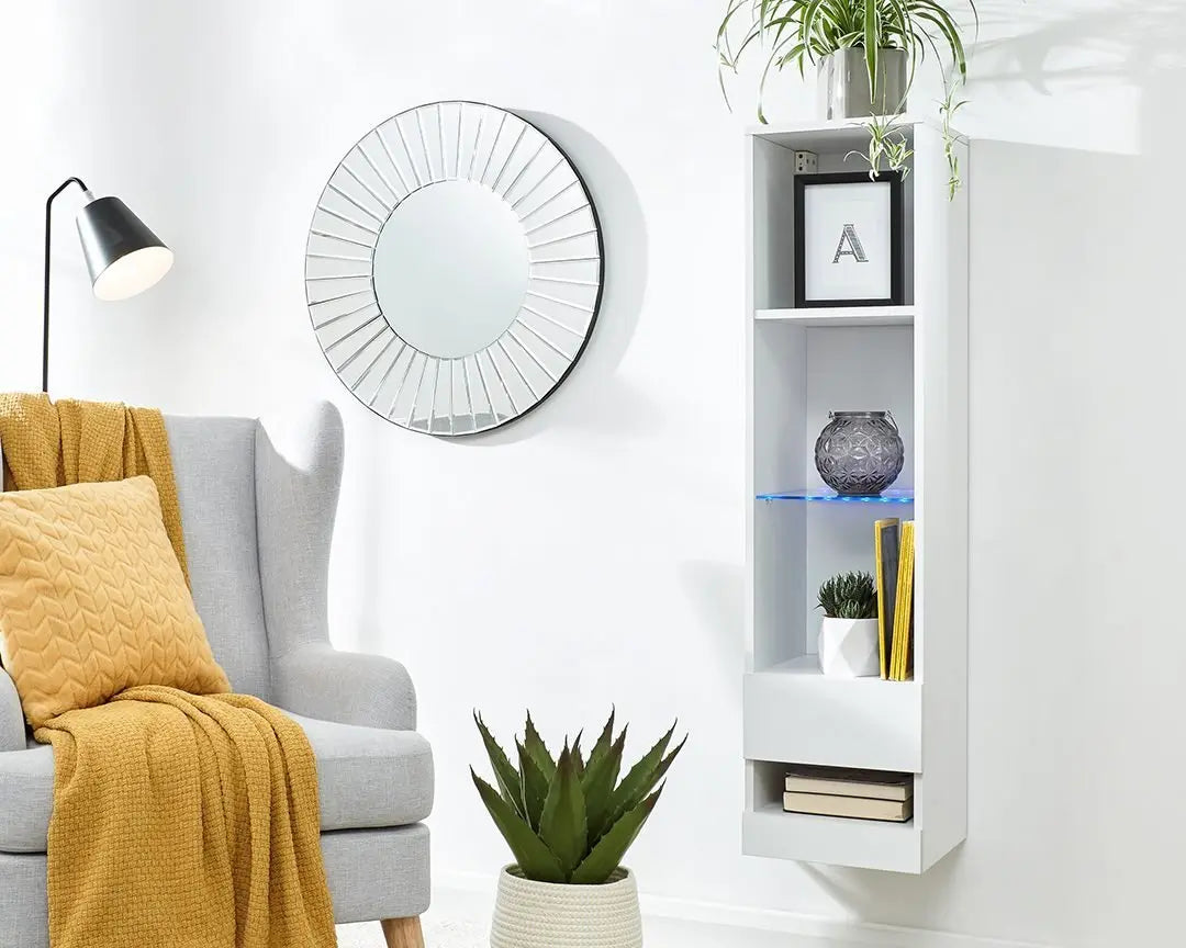 Galicia Wall Mounted Tall Shelving Unit - Grab Some Furniture