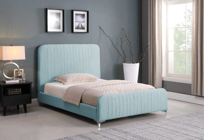 Hampton 4'6" Bed Teal Fabric - Grab Some Furniture