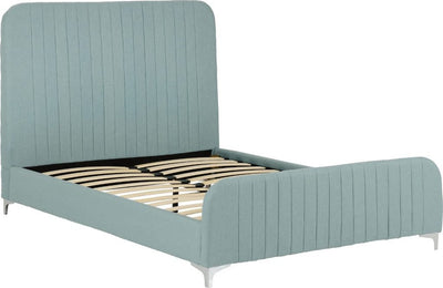 Hampton 4'6" Bed Teal Fabric - Grab Some Furniture