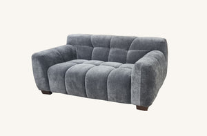 Aluxo Harlem Sofa Range in Steel Velvet